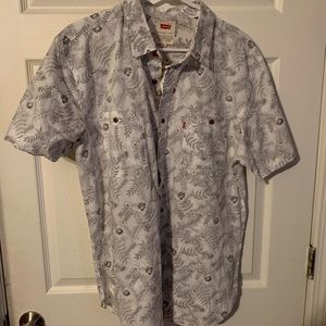 Casual Short Sleeve Button